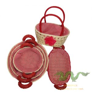 Palm leaf basket