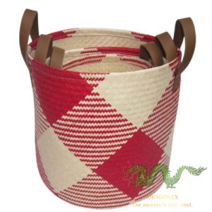 Palm leaf basket