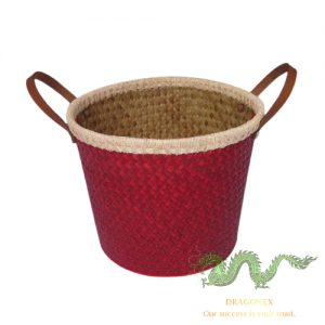 Palm leaf basket
